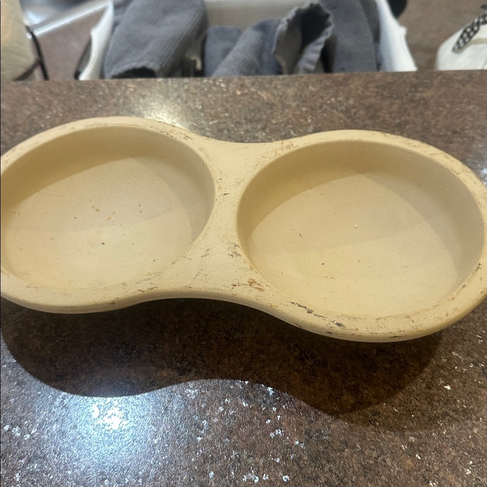 5/$25.00 Pampered chef stoneware egg cooker kitchen microwave